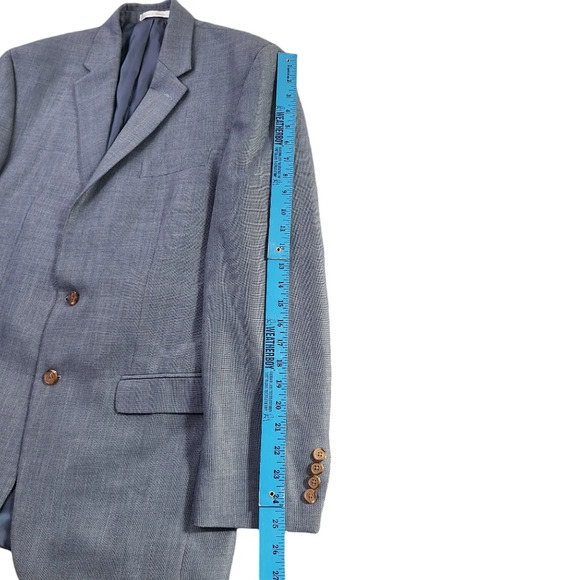 Lauren Ralph Lauren Men 42L Blue Notched Collar Two-Button Blazer Sportcoat - Picture 15 of 16